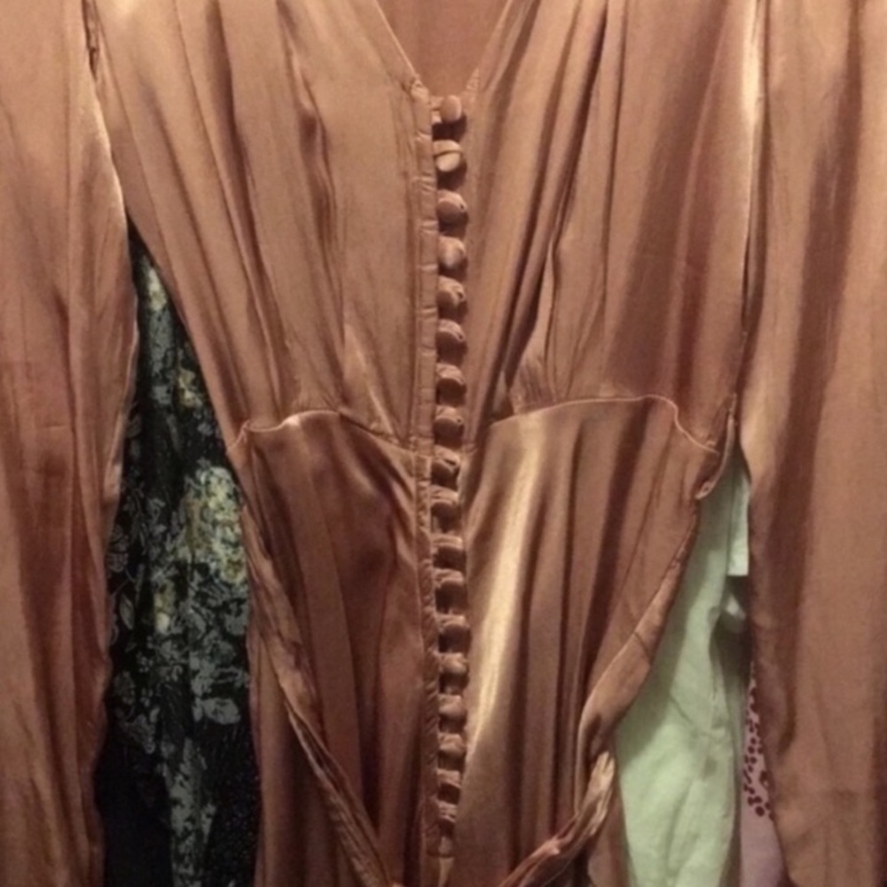 - Anthropologie rose blush midi dress - Picture 7 of 7